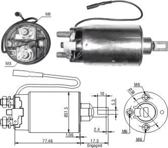 CF-M0796 втягивающее реле