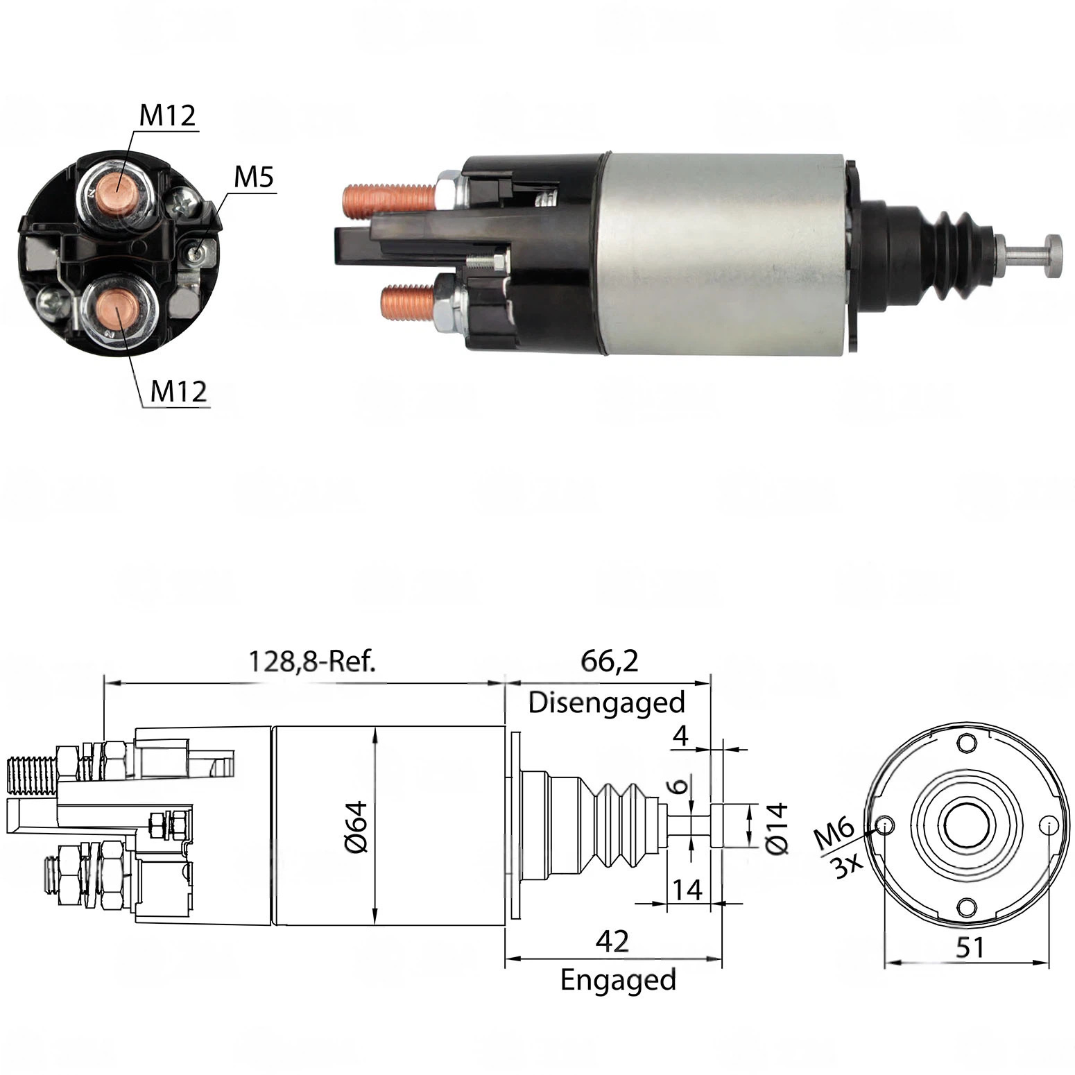 CF-M0842 втягивающее реле