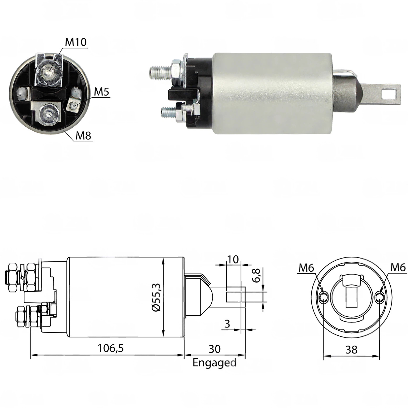 CF-M0890 Starter Solenoid