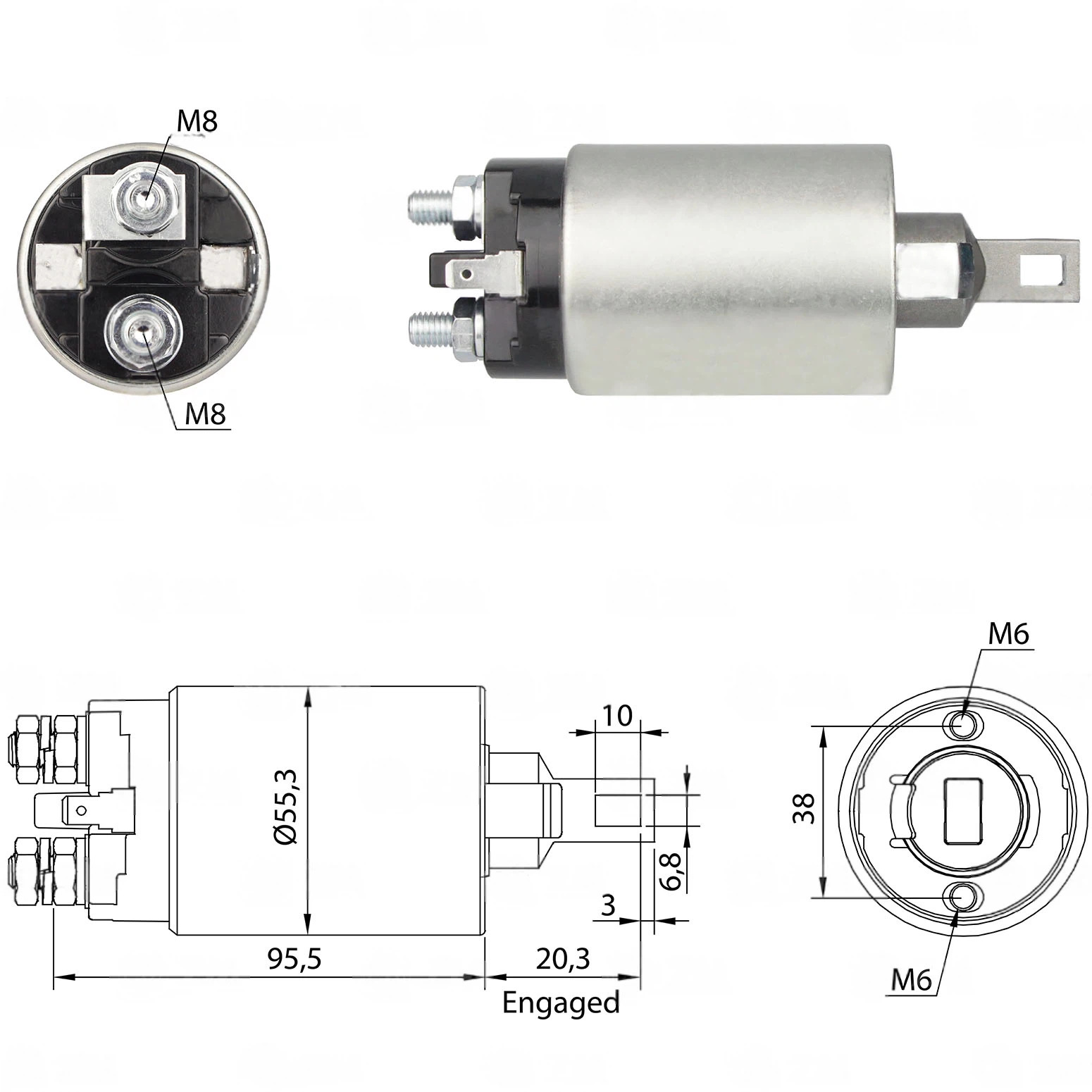 CF-M0893 Starter Solenoid