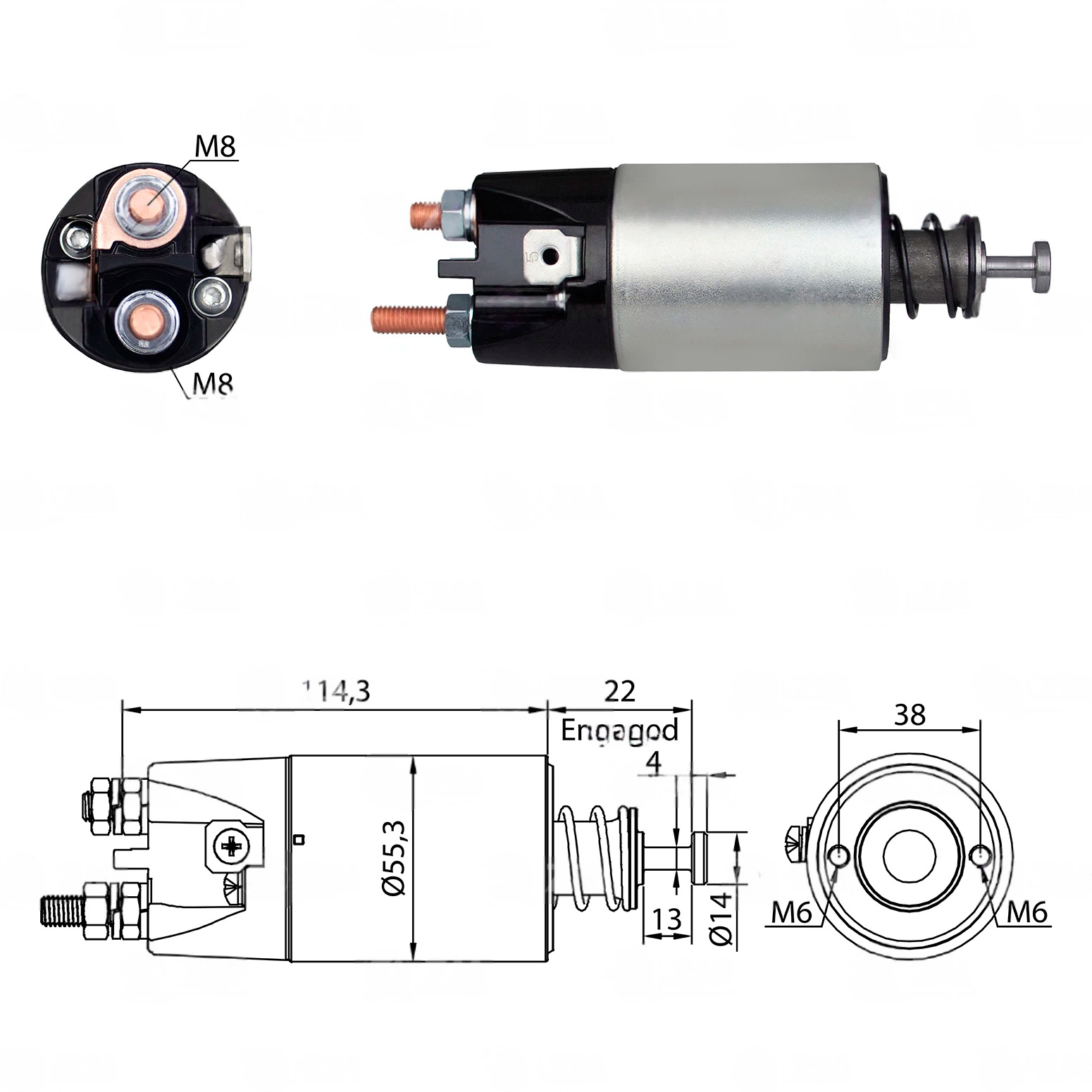CF-M0897 втягивающее реле