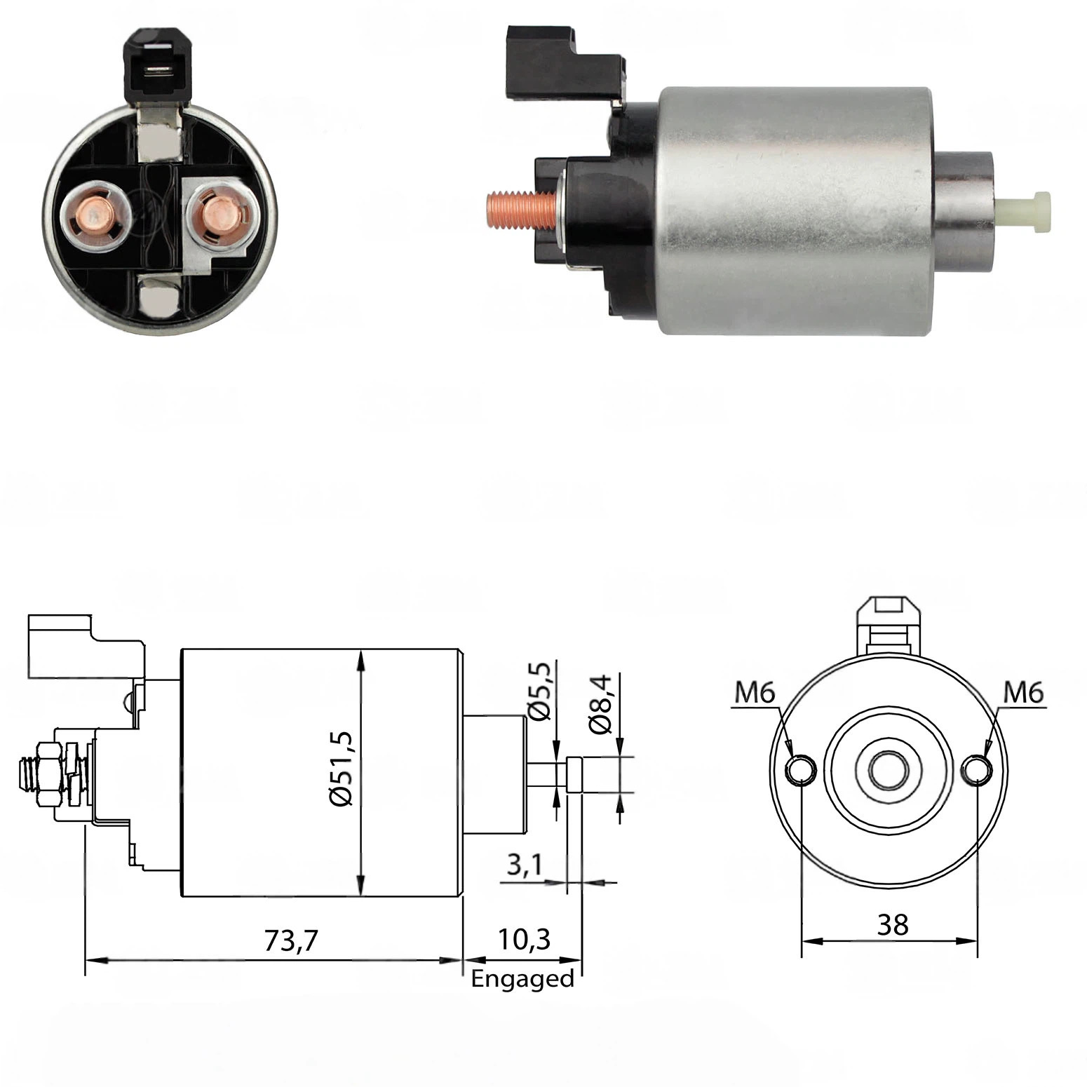 CF-M0991 Starter Solenoid
