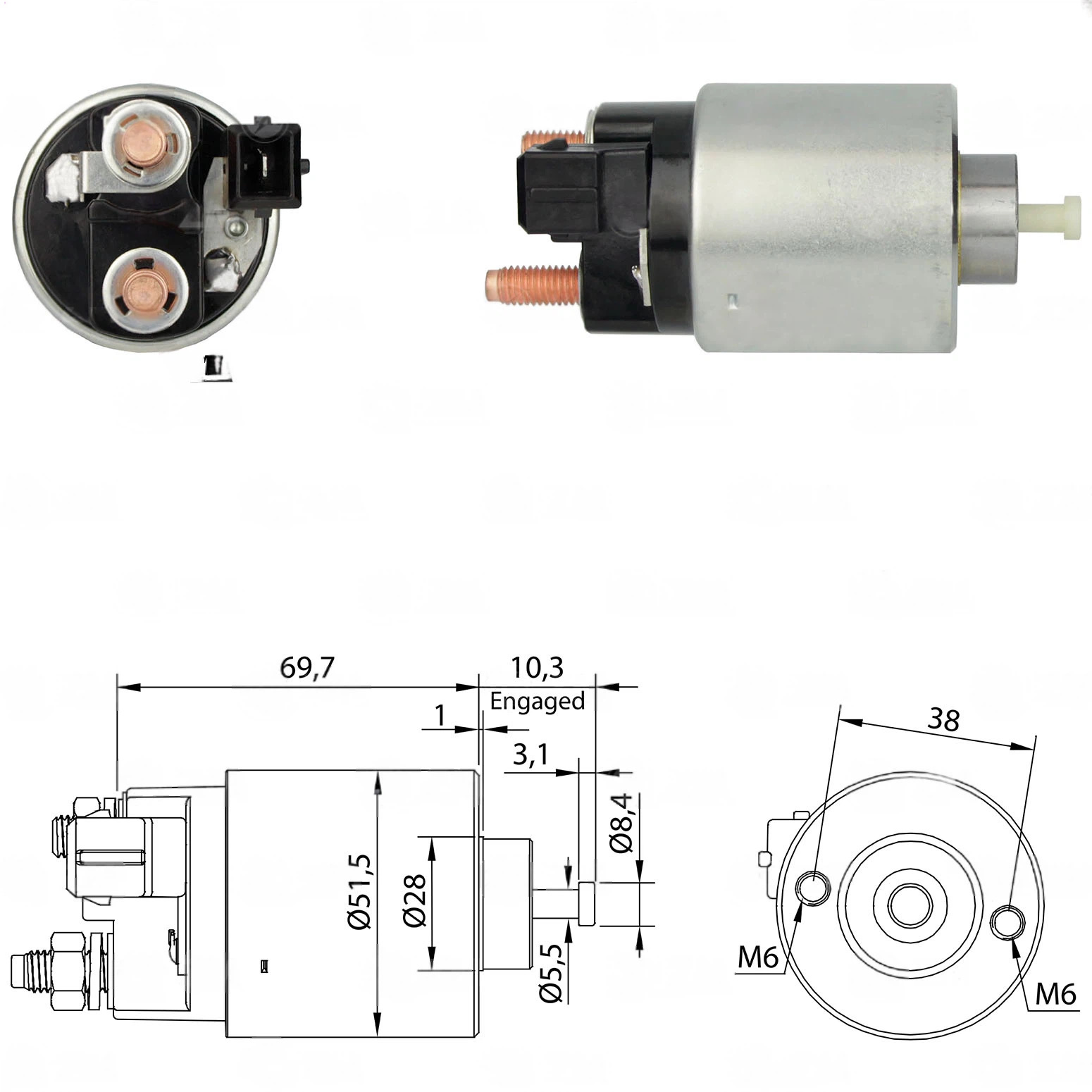 CF-M0996 Starter Solenoid