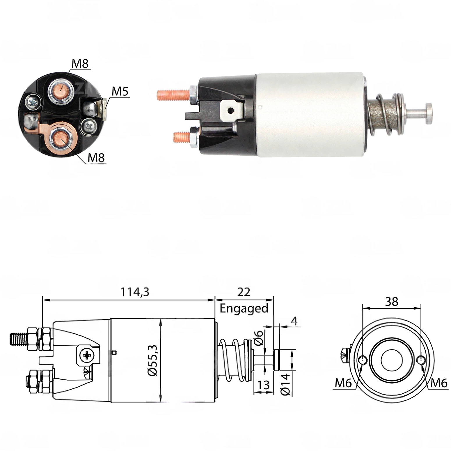 CF-M1897 Starter Solenoid