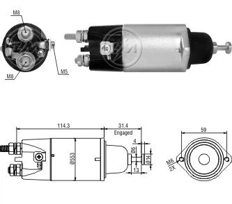 CF-M1898 втягивающее реле