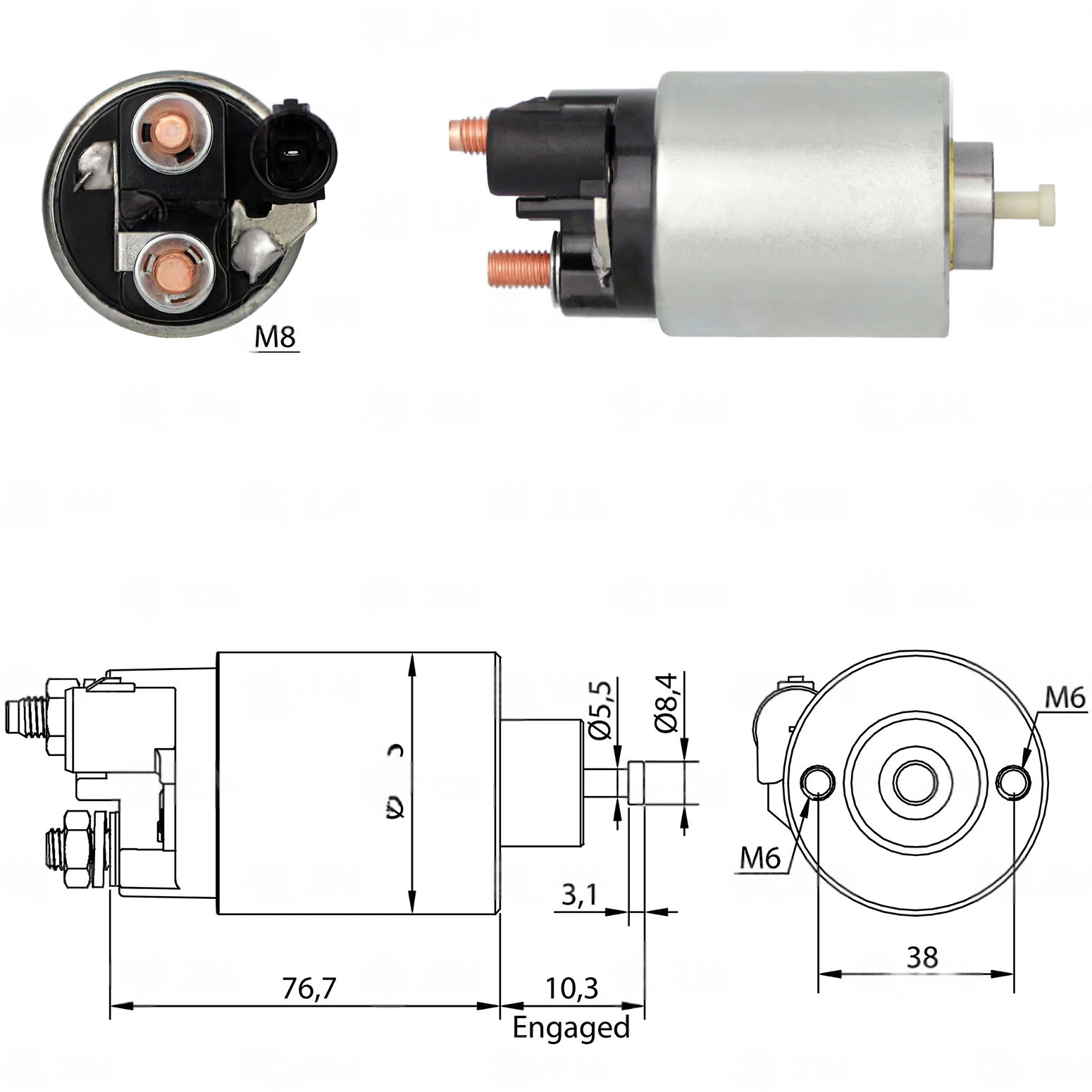 CF-M1991 Starter Solenoid