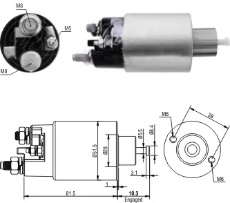 CF-M1993 Starter Solenoid