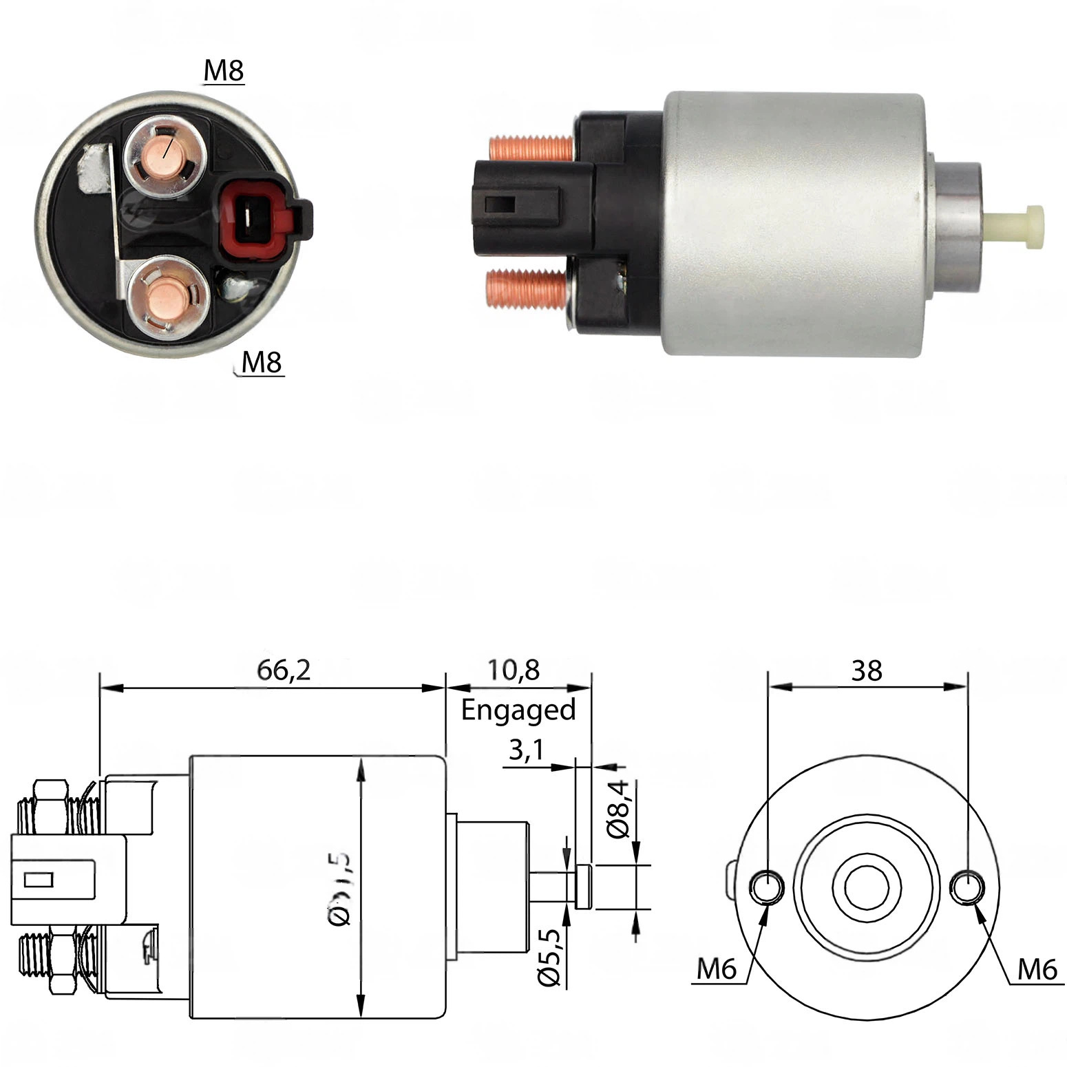 CF-M2995 Starter Solenoid