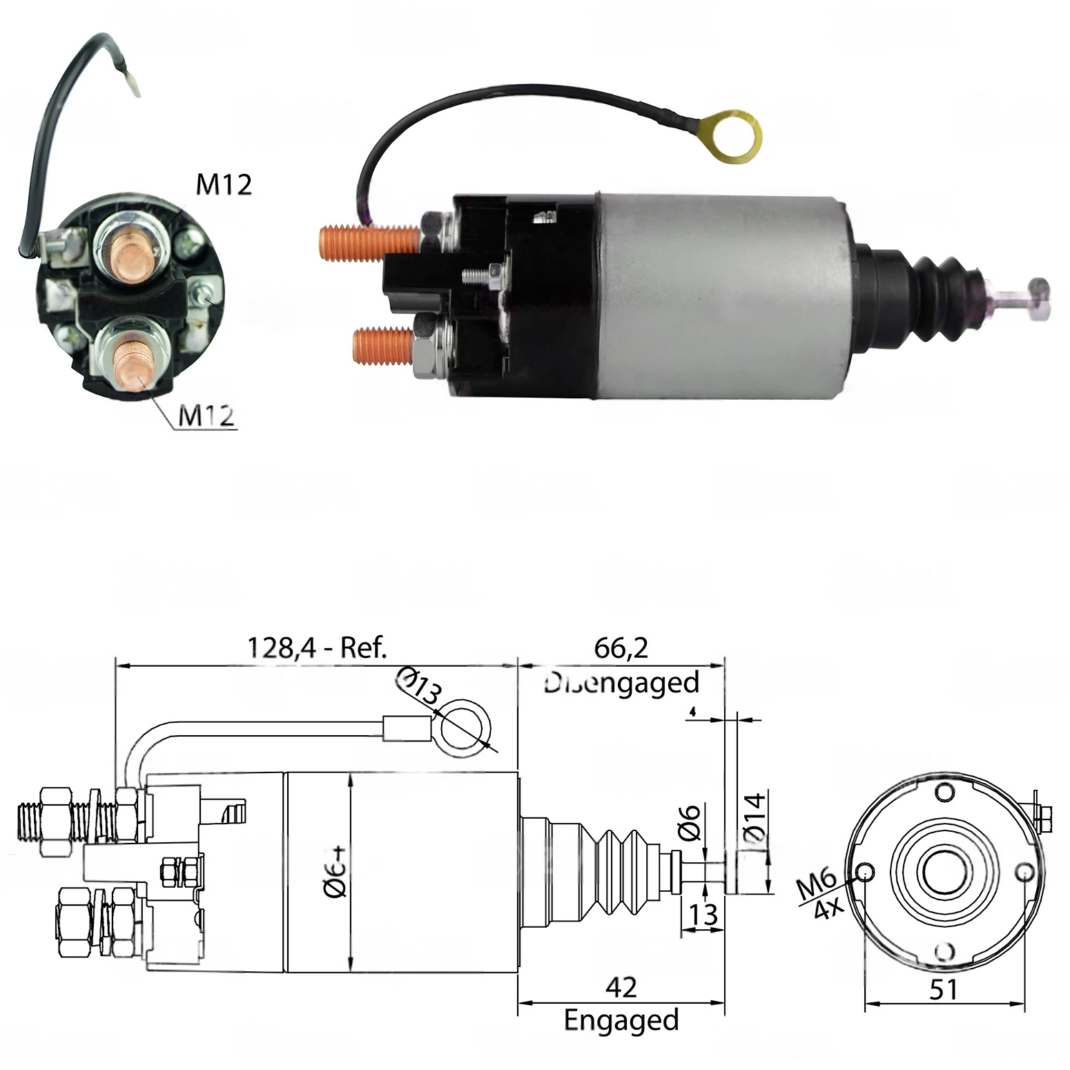 CF-M3842 Starter Solenoid
