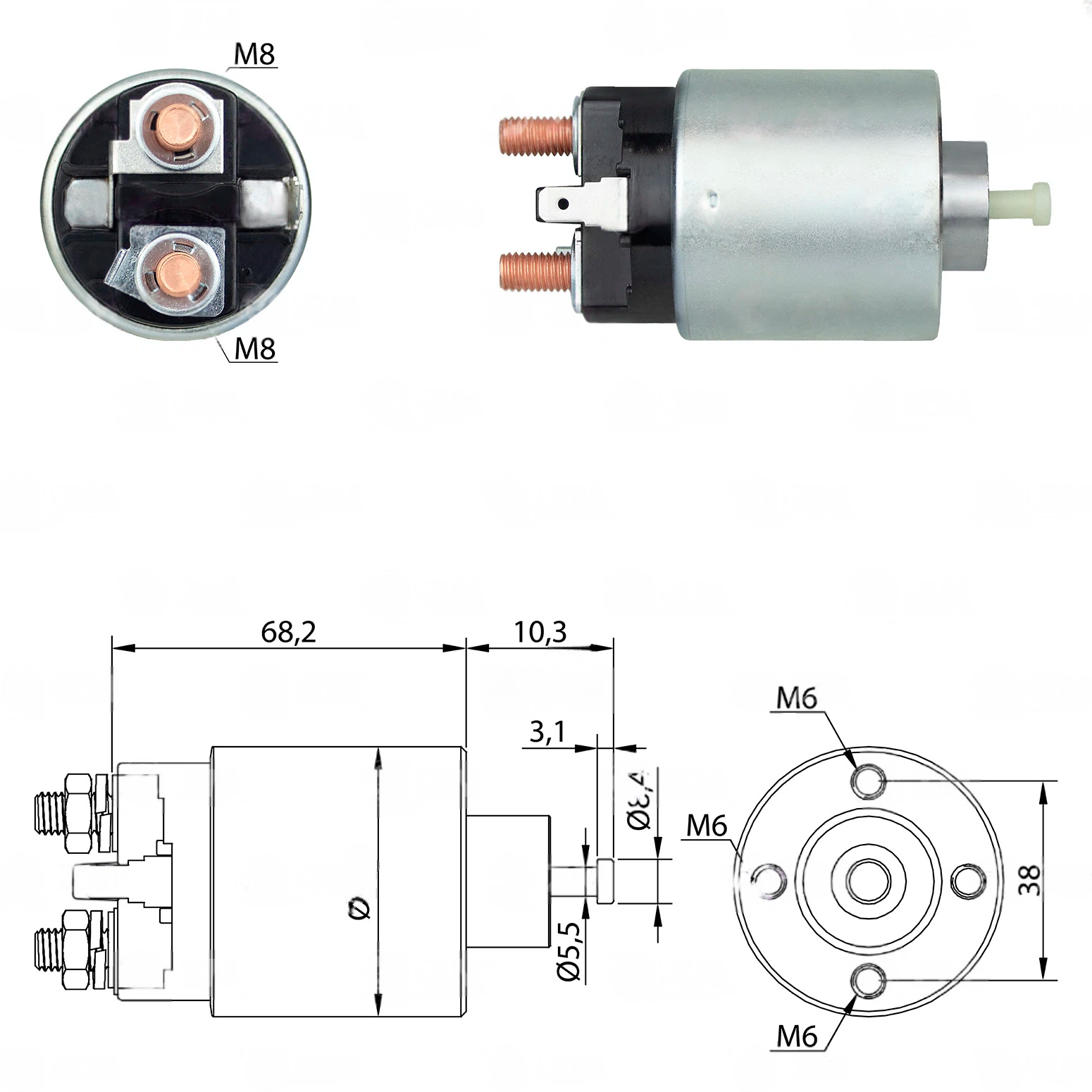 CF-M3995 втягивающее реле