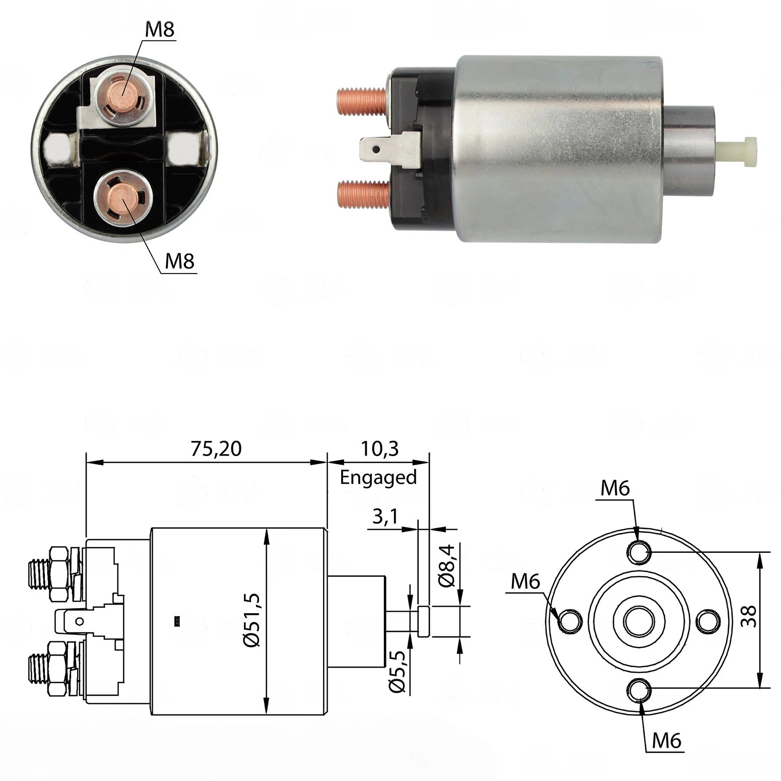 CF-M4699 Starter Solenoid