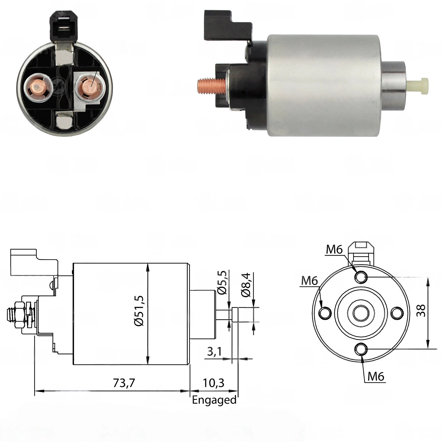 CF-M4991 Starter Solenoid