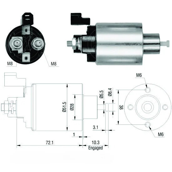 CF-M4992 Starter Solenoid