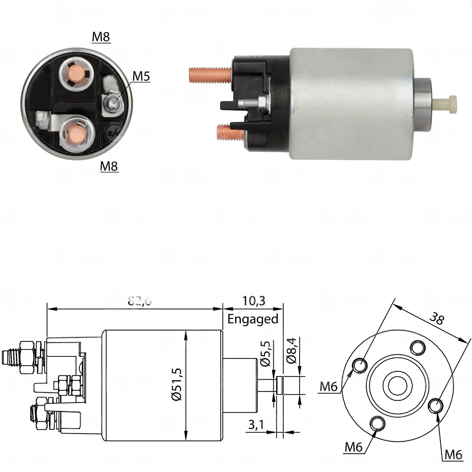 CF-M6993 Starter Solenoid