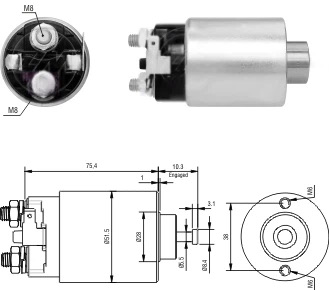 CF-M7698 Starter Solenoid