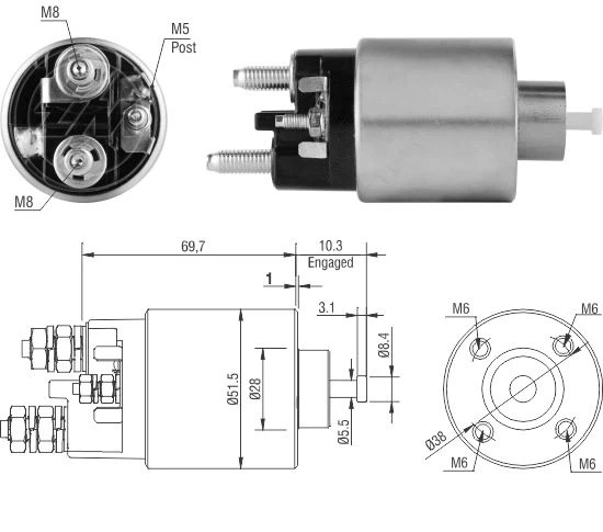 CF-M8995 Starter Solenoid