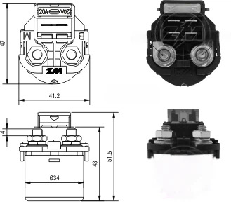 CF-O0102 起动机电磁开关