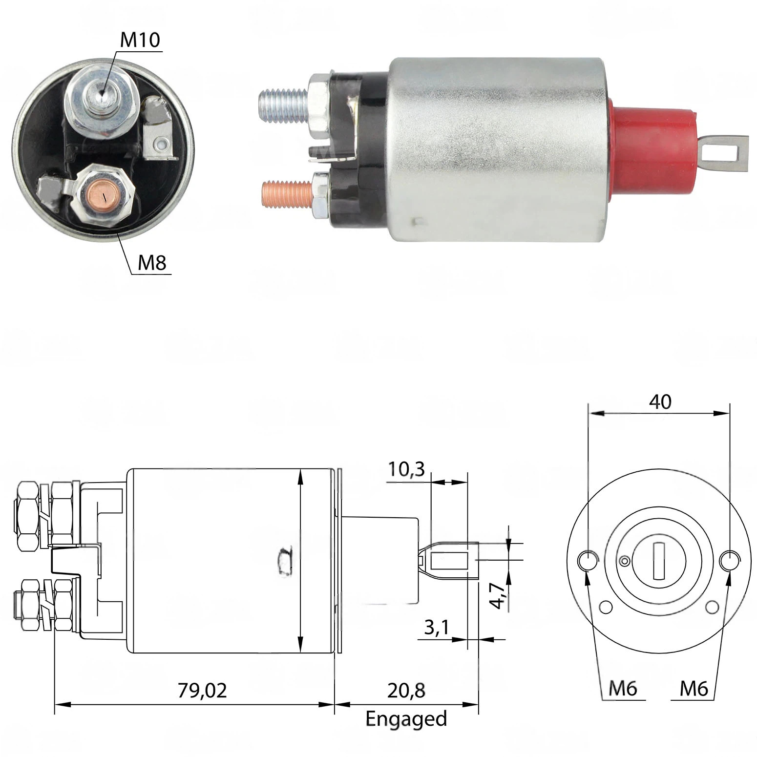 CF-P0481 Starter Solenoid