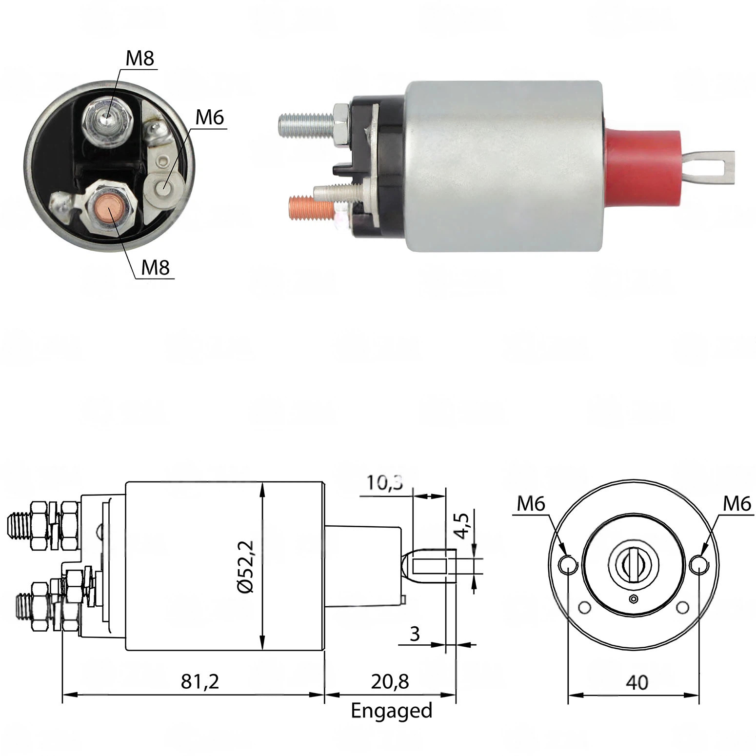 CF-P0484 втягивающее реле