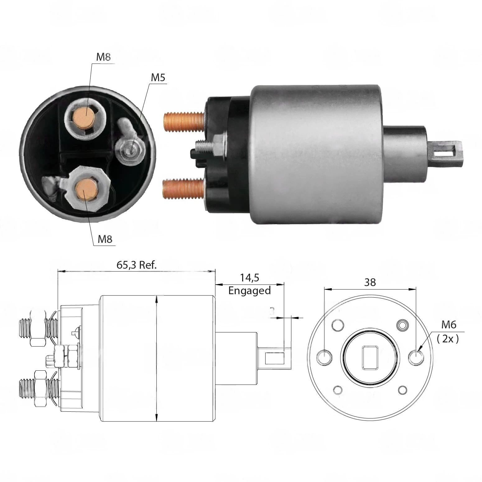 CF-P0485 Starter Solenoid
