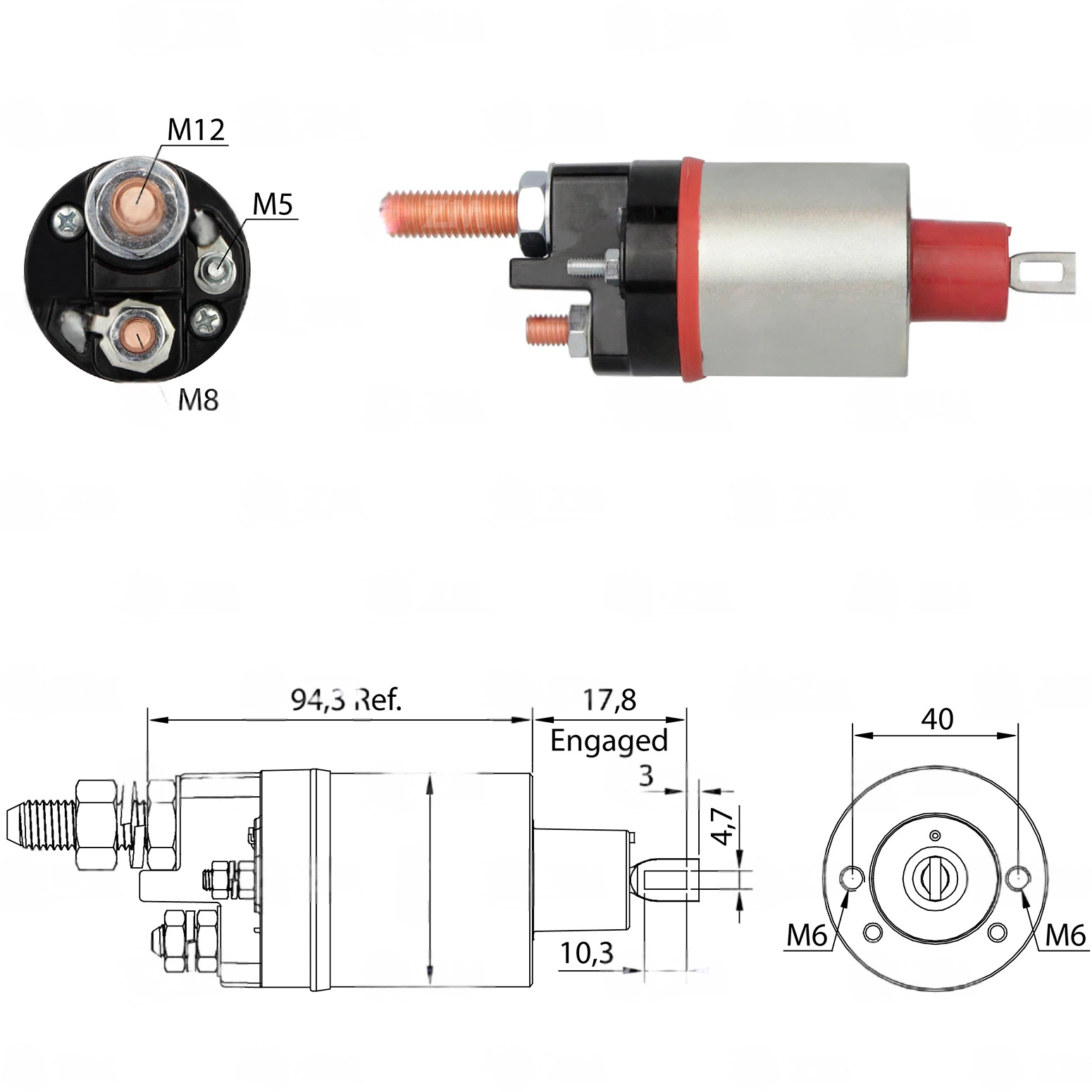 CF-P0486 втягивающее реле