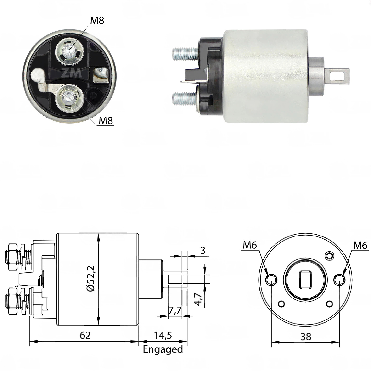 CF-P0716 Starter Solenoid