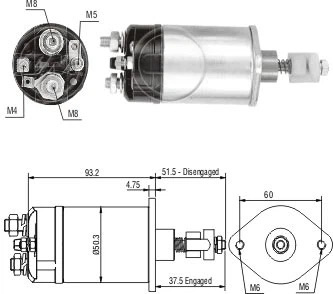 CF-P0822 втягивающее реле