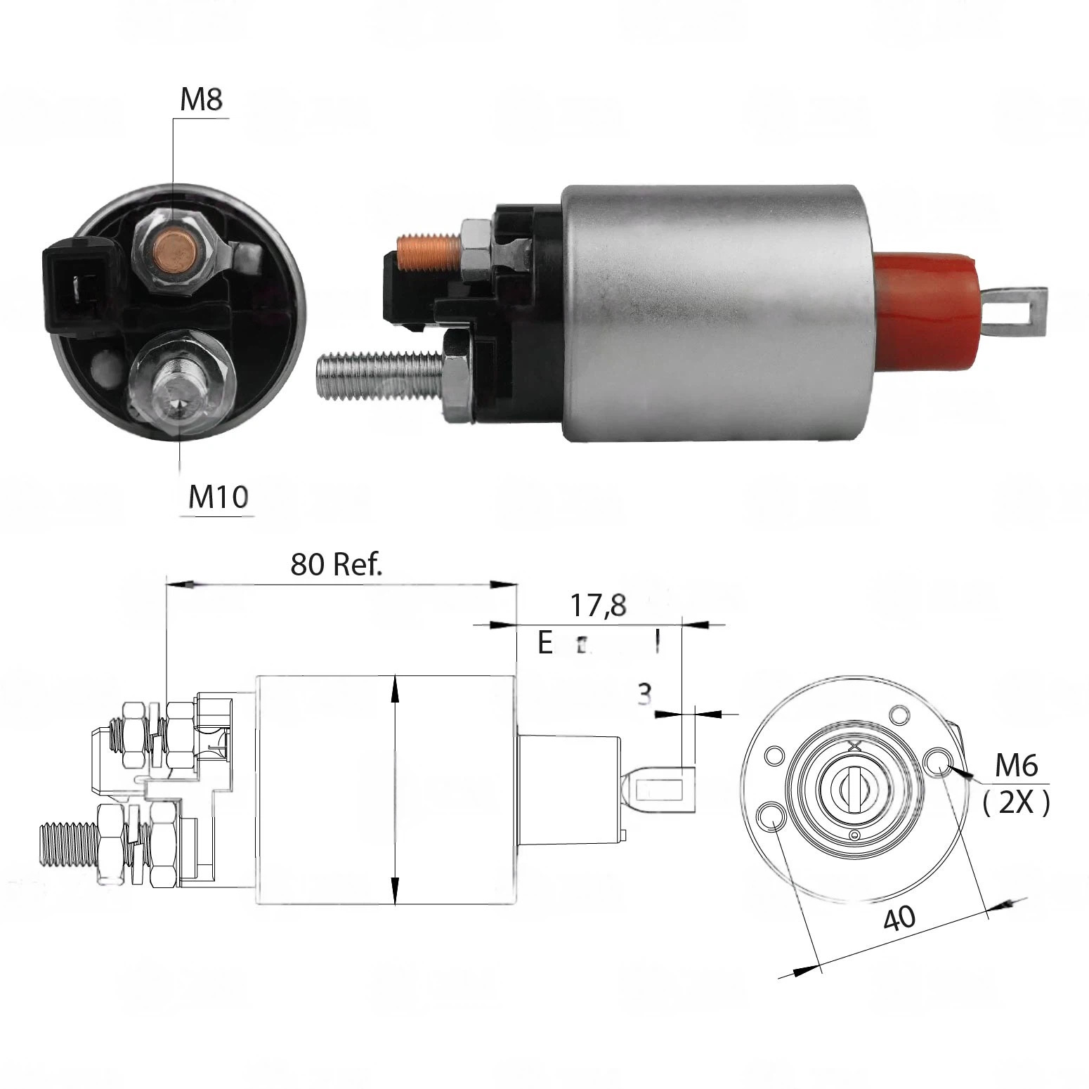 CF-P1483 втягивающее реле