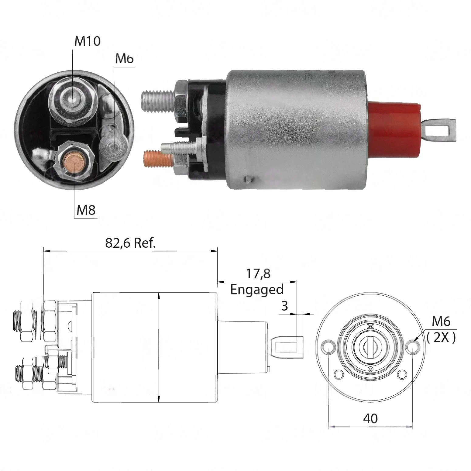 CF-P1484 втягивающее реле
