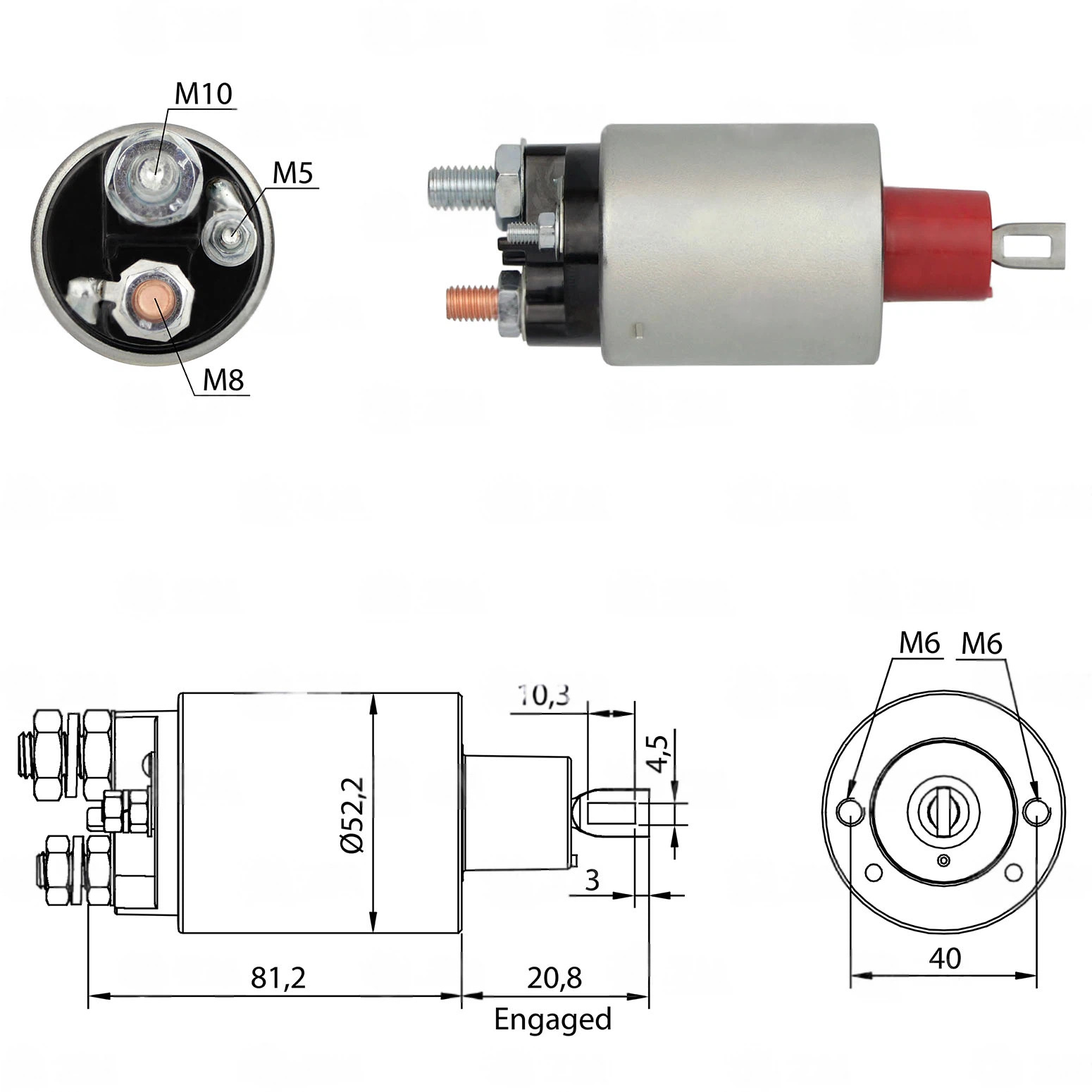 CF-P1485 втягивающее реле
