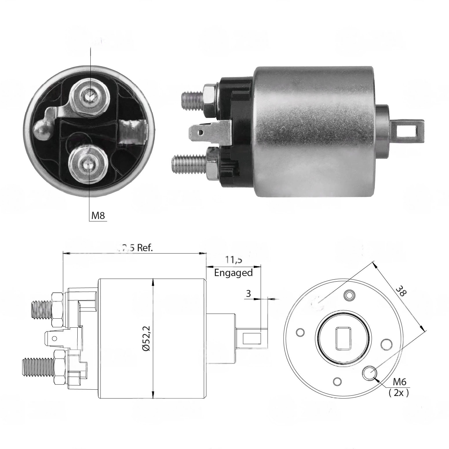 CF-P1716 Starter Solenoid