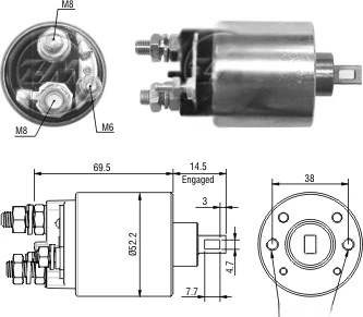 CF-P2484 Starter Solenoid