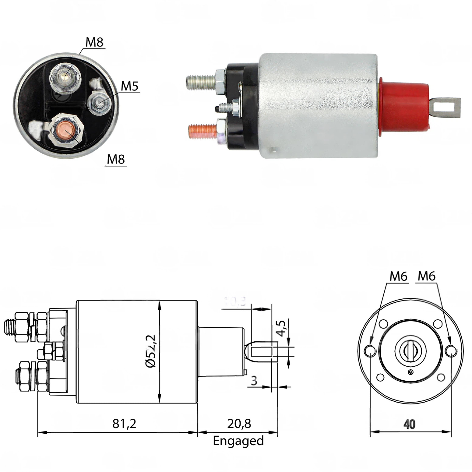 CF-P2485 Starter Solenoid