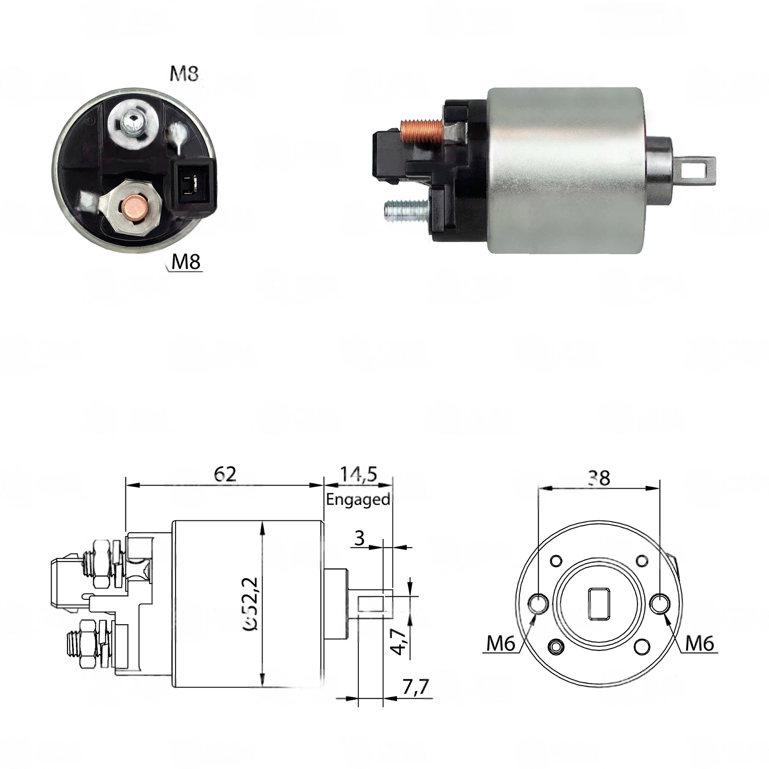 CF-P3482 втягивающее реле