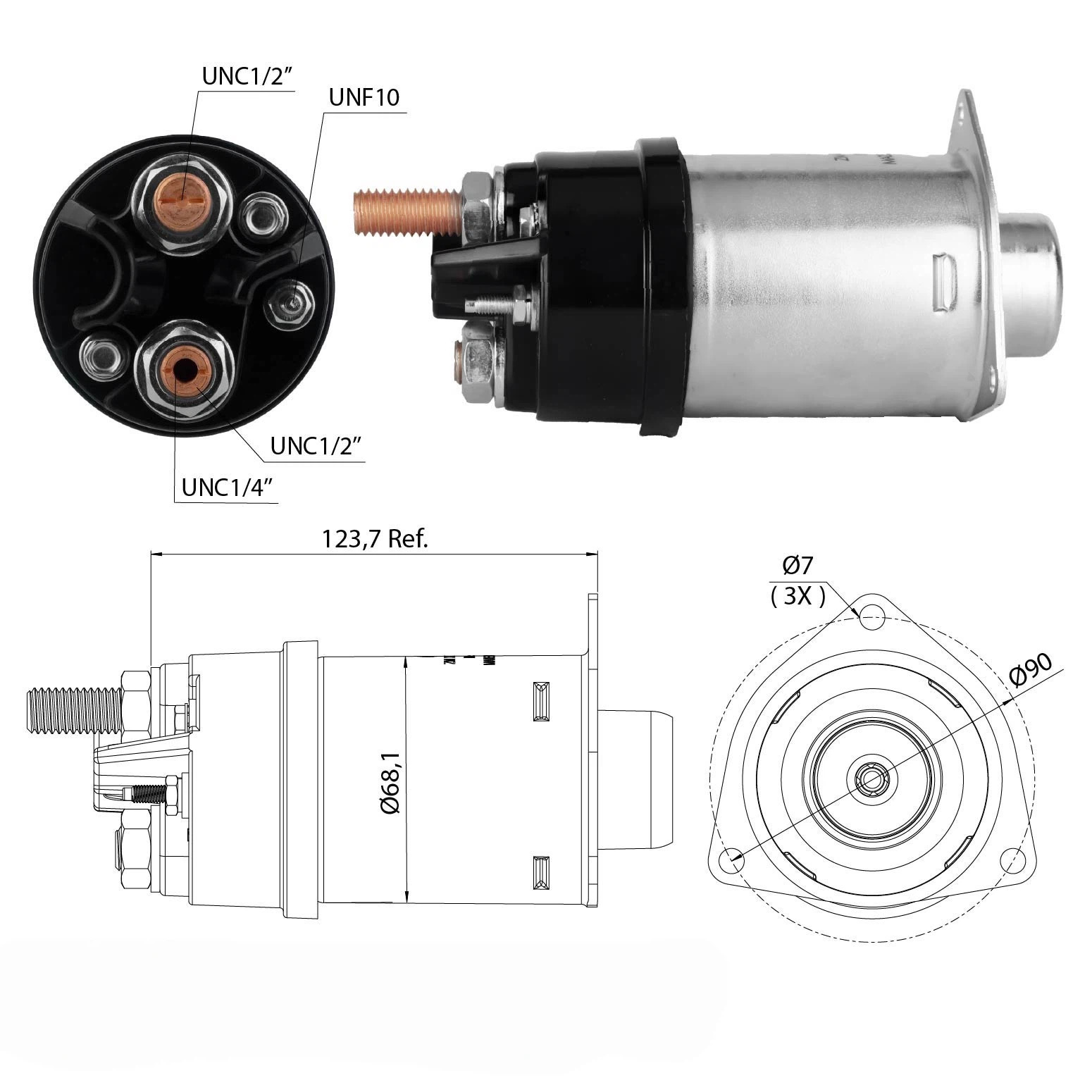 CF-R0465 Starter Solenoid