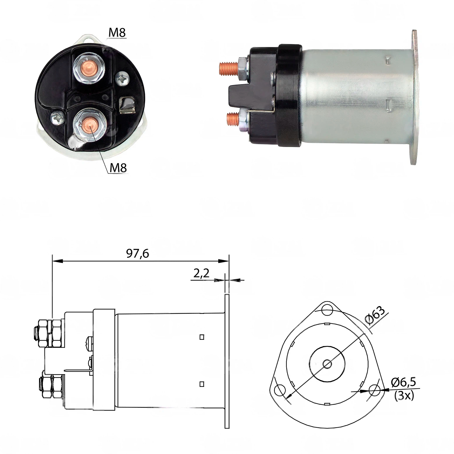 CF-R0555 Starter Solenoid