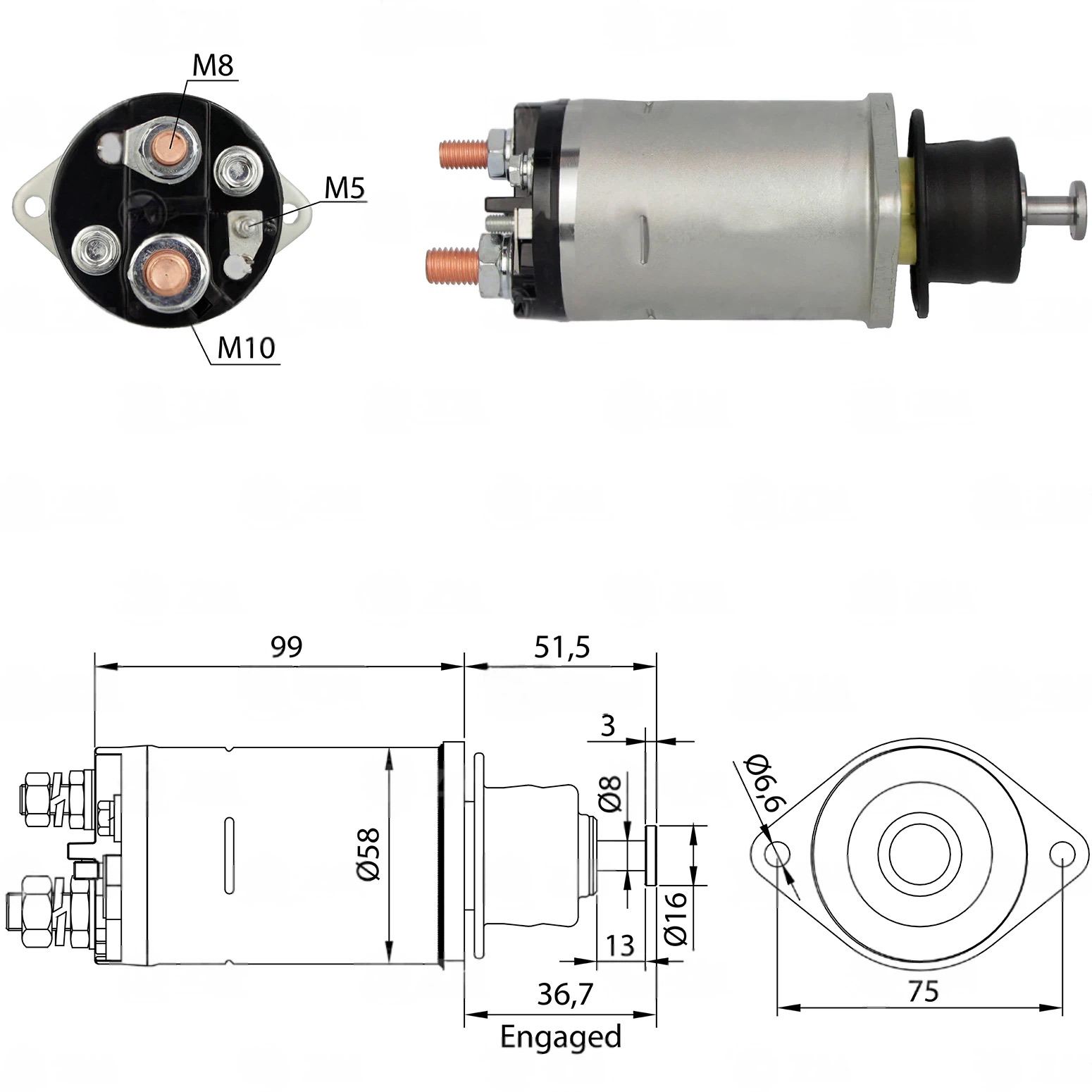 CF-R0805 втягивающее реле