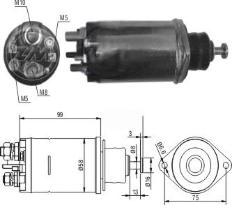 CF-R0807 втягивающее реле