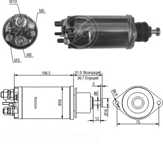 CF-R0811 Starter Solenoid