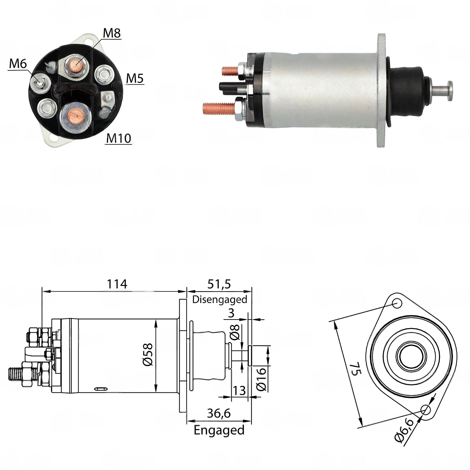 CF-R0815 Starter Solenoid