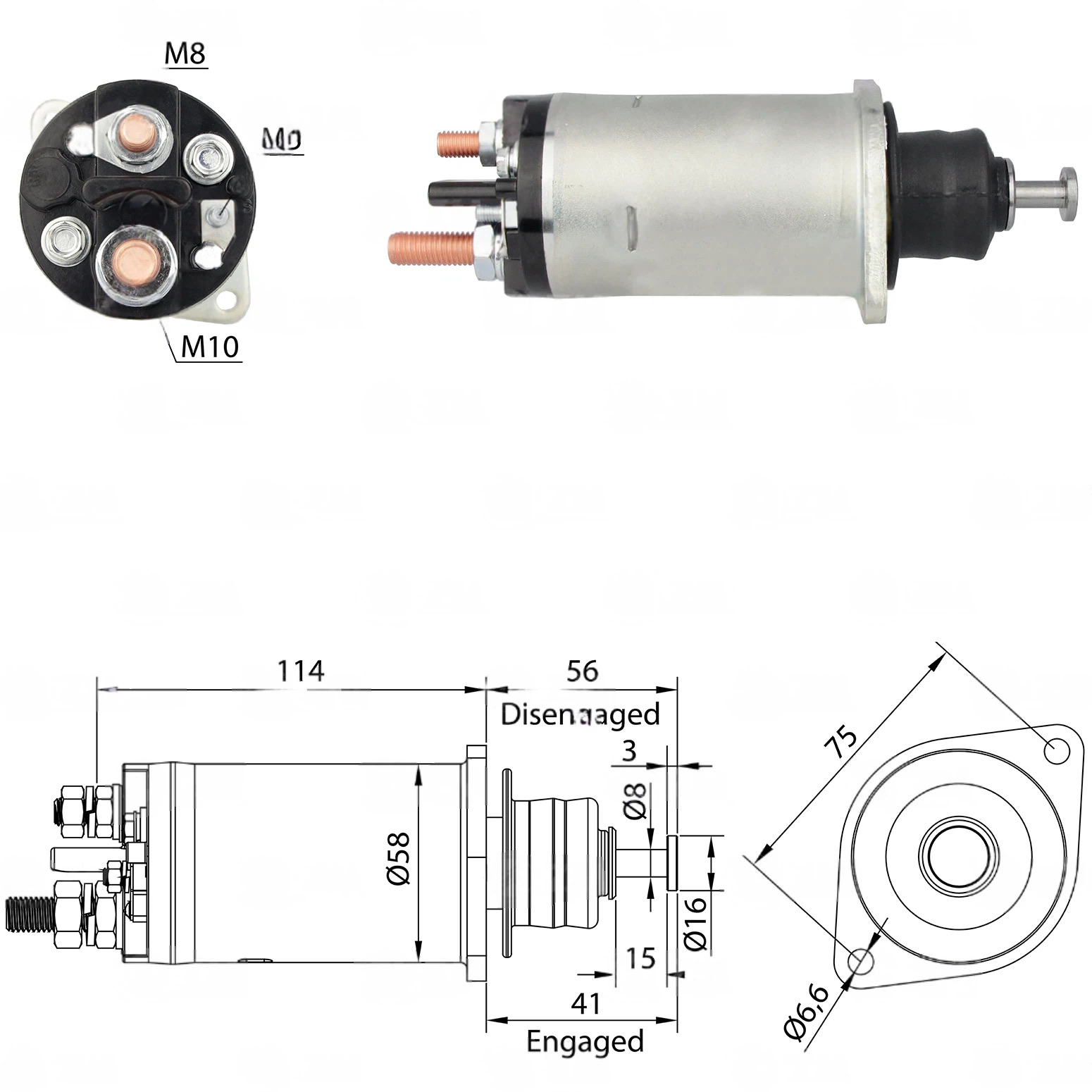 CF-R0818 Starter Solenoid