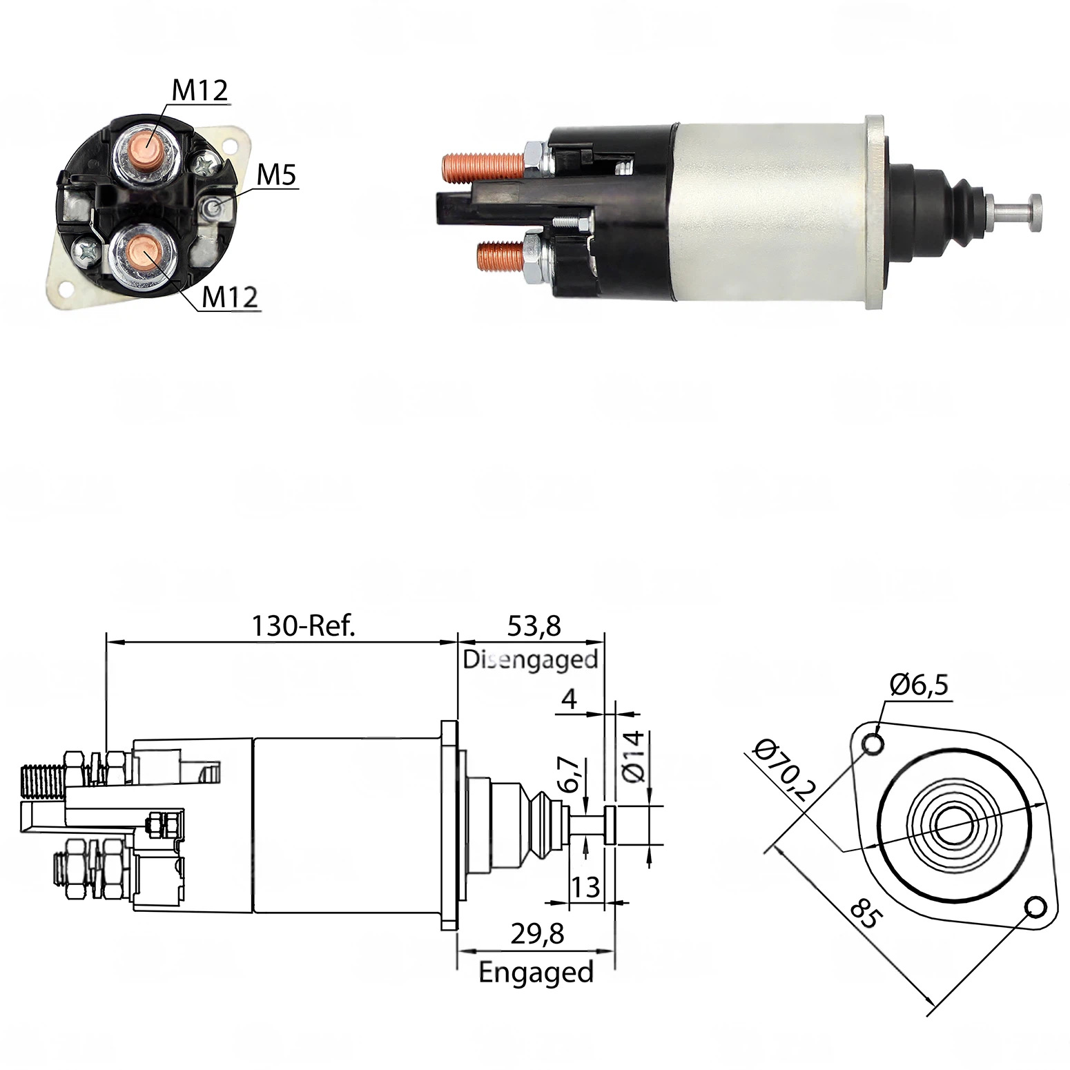CF-R0840 起动机电磁开关