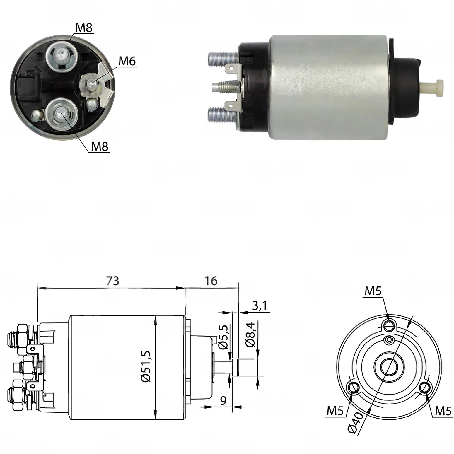 CF-R0864 втягивающее реле