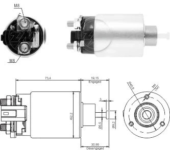 CF-R0866 Starter Solenoid