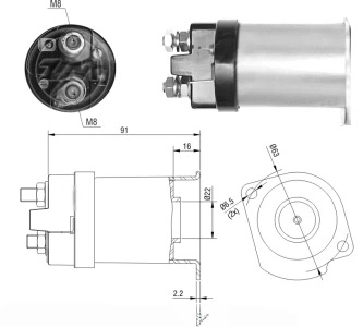 CF-R1557 втягивающее реле