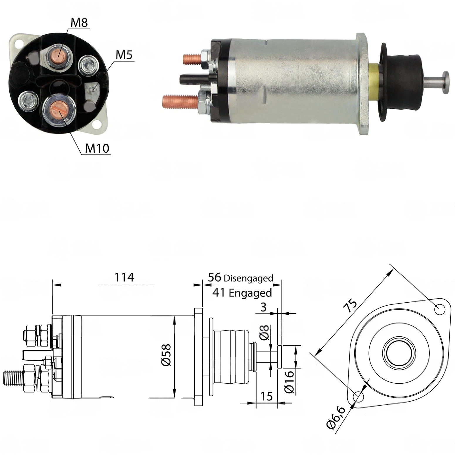 CF-R1818 Starter Solenoid