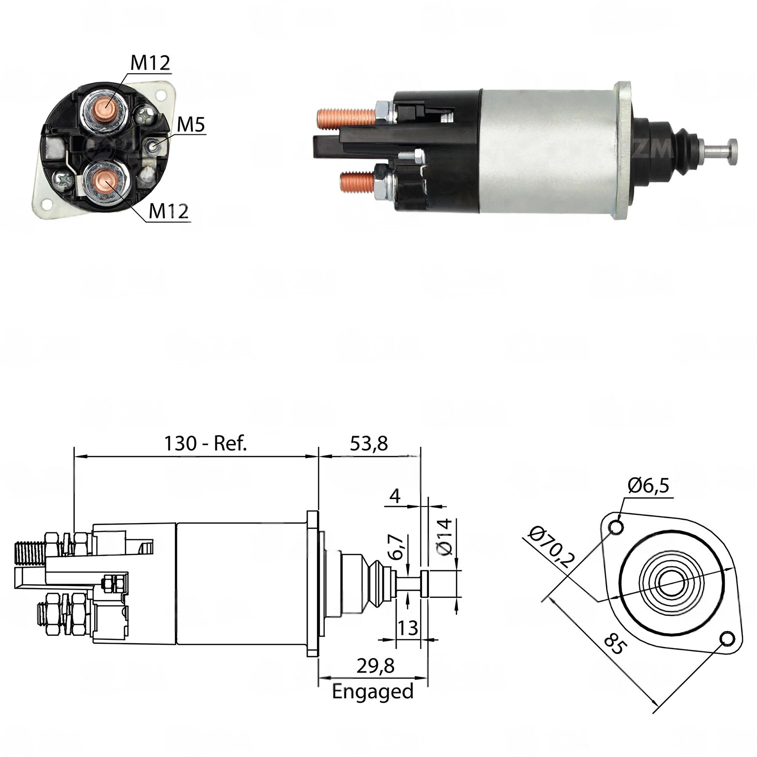 CF-R1840 втягивающее реле