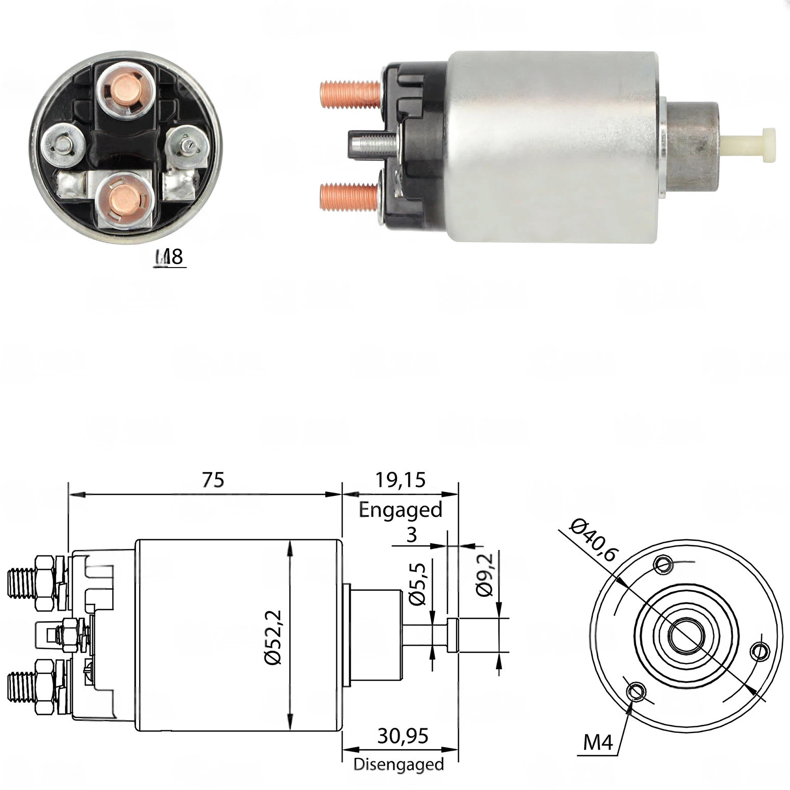 CF-R1860 Starter Solenoid