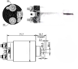 CF-R1865 Starter Solenoid