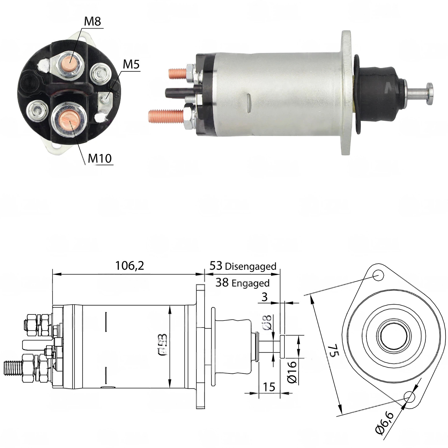 CF-R2818 Starter Solenoid